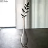 Japanese Simple Glass Vase Transparent Hydroponics Vase Zen Modern Home Decor Office Desktop Decoration Floral Flower Insert 3