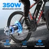 Electric Mountain Bike - Peak 750W Brushless Motor 20MPH 40 Miles - Light Electric Bike 46 Pound Aluminum Frame 3
