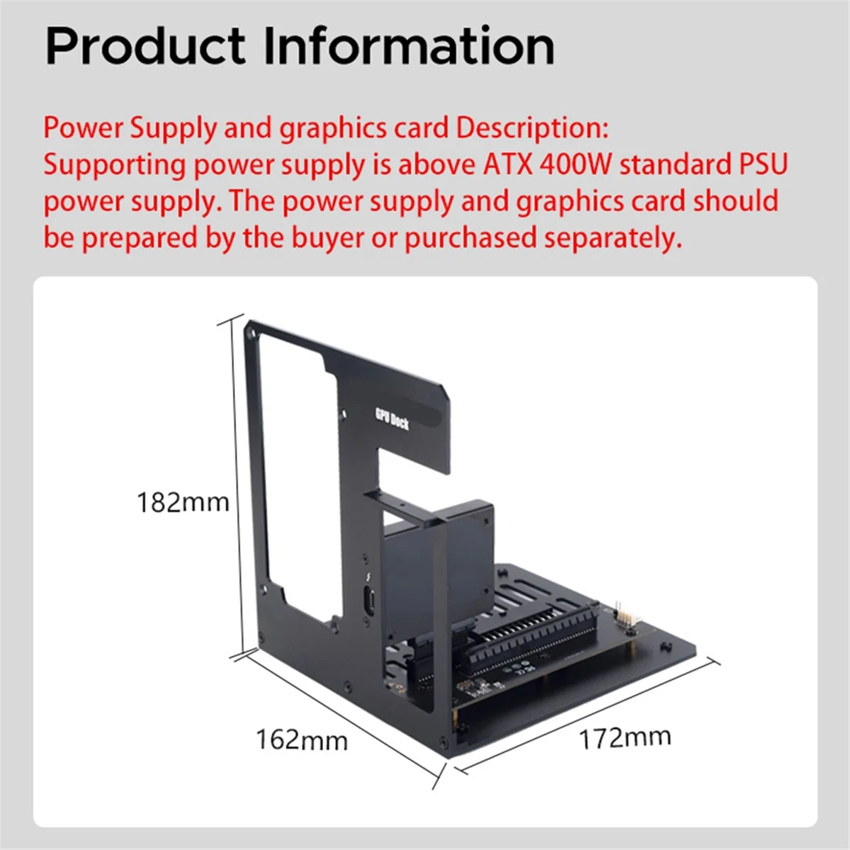 Laptop Thunderbolt Card Dock Thunderbolt Video Card Enclosure