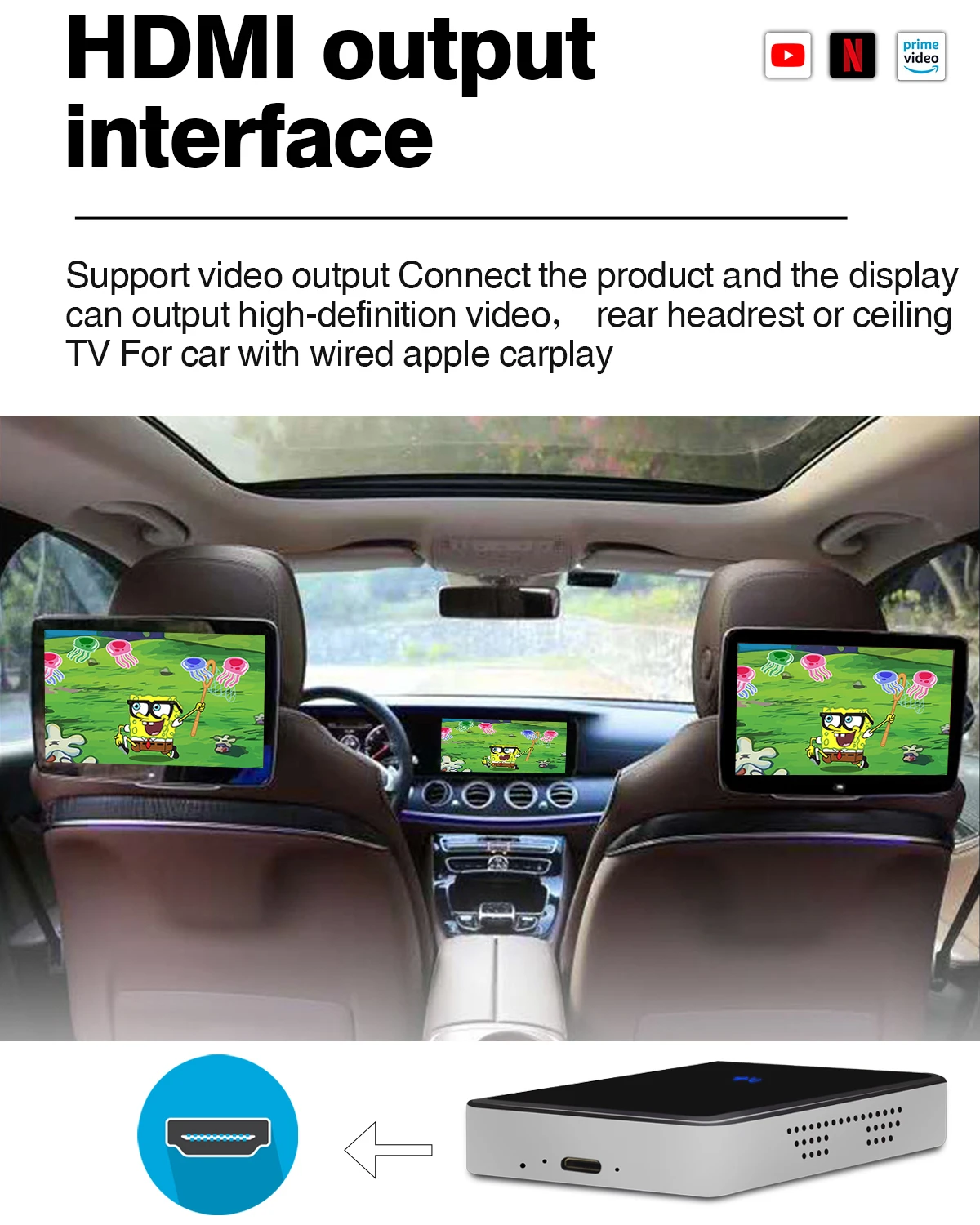 Add Wireless CarPlay, Android Auto & Stream  in ANY CAR