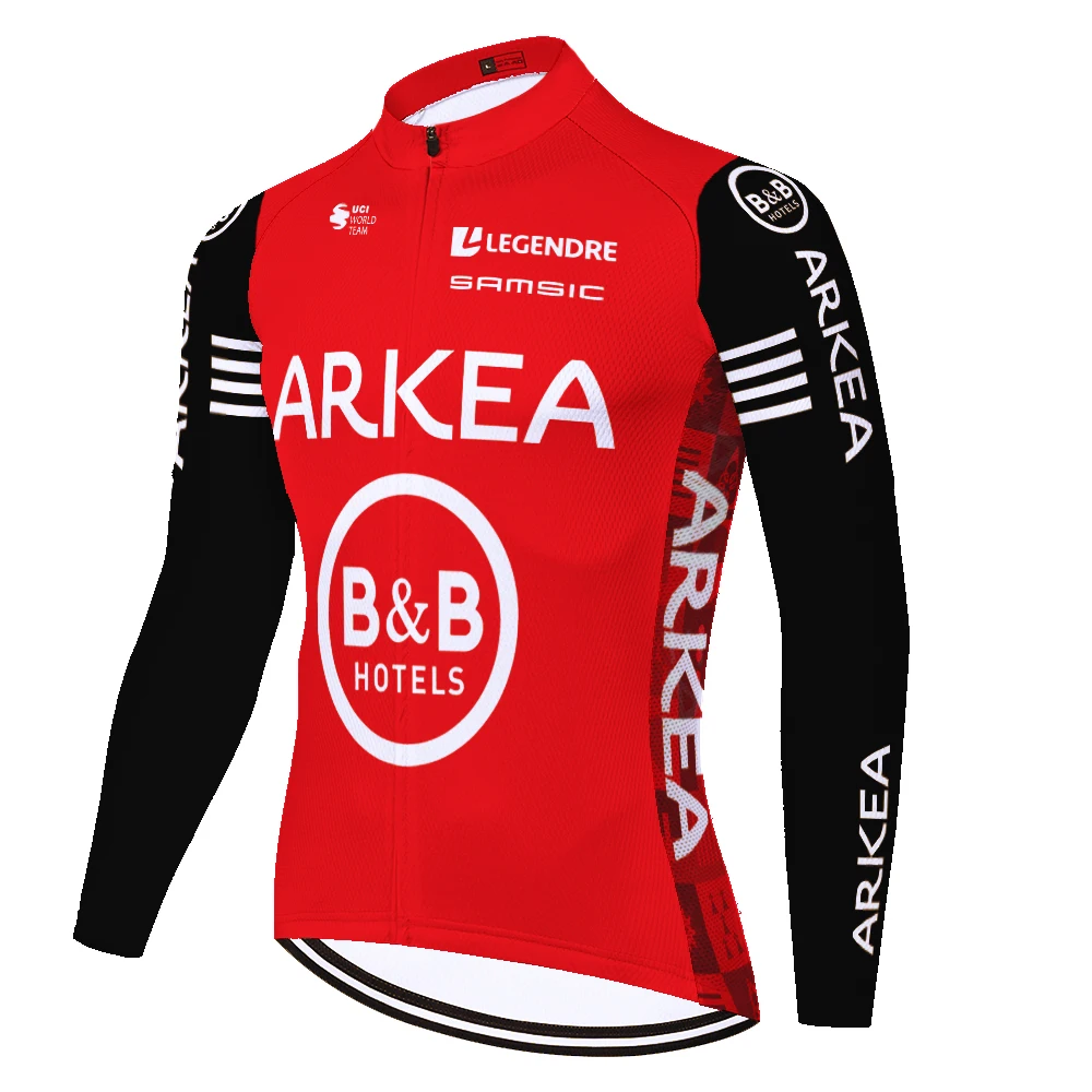 ARKEA SAMSIC team summer and spring no Fleece Cycling Long Pants Outdoor Bicycle Wear bib Pants Gel Pad Bike Trousers