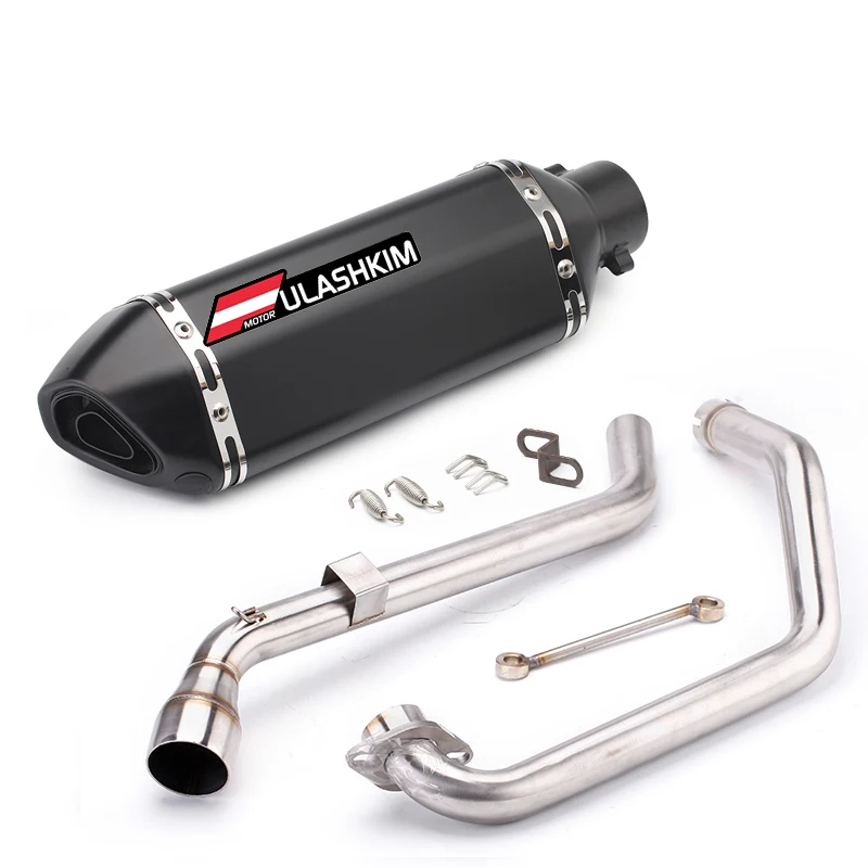 

Full System Exhaust For YAMAHA FZS150 FZS V3 ABS Motorcycle Exhaust Muffler Escape Front Middle Pipe Exhaust 51mm FZS150