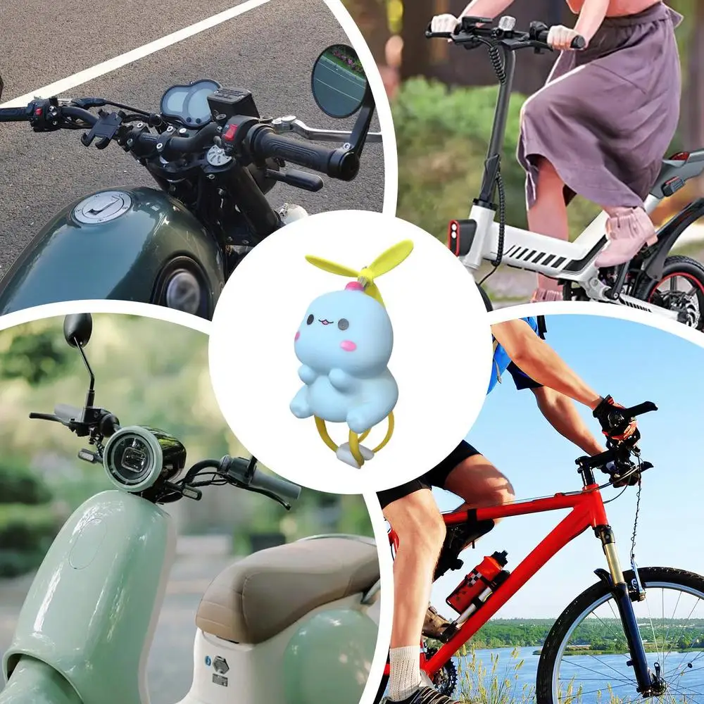 Cycle Handlebar Ornament Motorcycle Squeeze Lighted Doll For Electric Scooter Cute Scooter Handlebar Animal Doll For Cycle