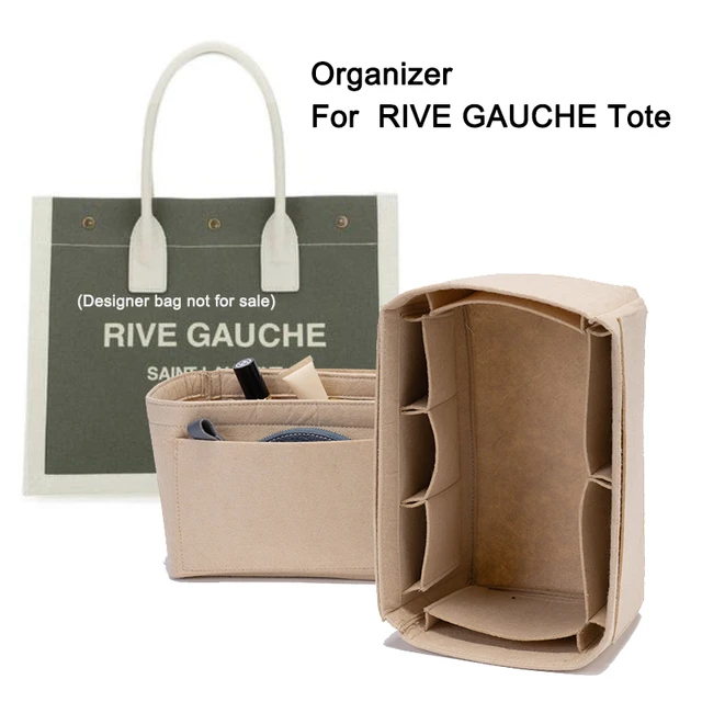 Felt Bag Organizer For RIVE GAUCHE TOTE BAG with Big Ipad Pouch,Purse  Storage Insert Makeup