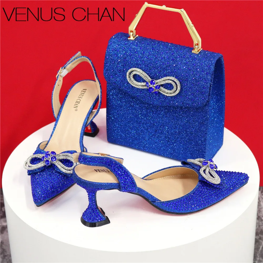 Perfect Sequins Excellent High Quality Buckle Strap Pointed Toe