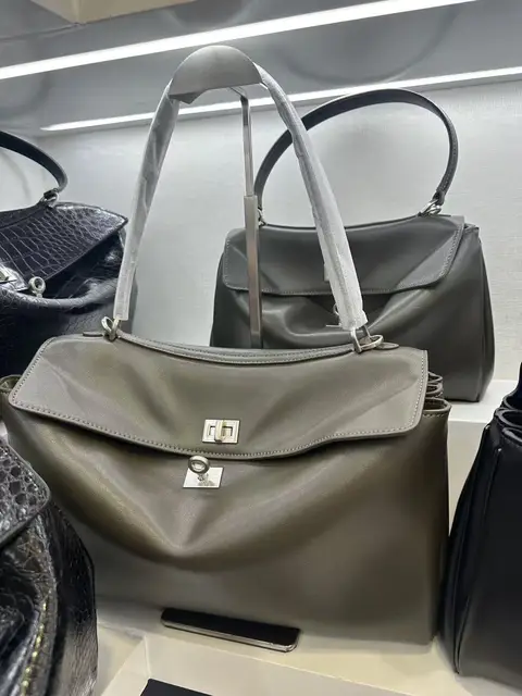 Sacs à main pour femmes en cuir véritable, collection Printemps-Automne 2026, avec boucle dorée, sacs à bandoulière de luxe, marque Rodeo 1