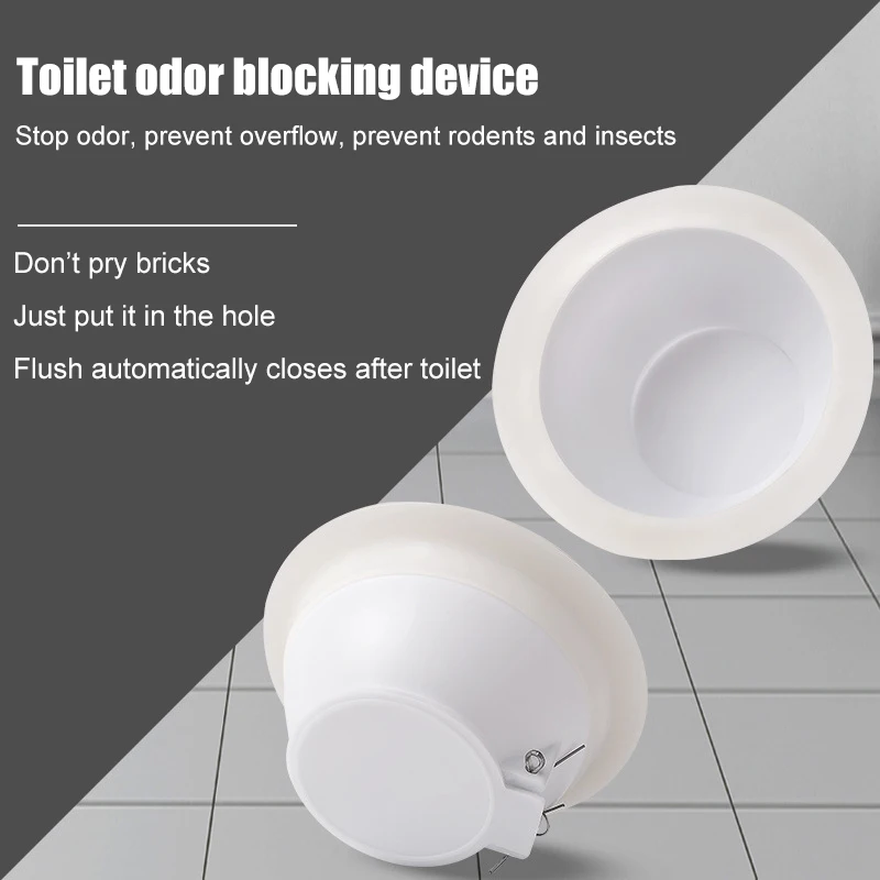 

Anti-smell Plug For Squatting Pan Squat Toilet Squatting Pit Smell Stopper Durable Deodorant Toilet Odor Blocking Device