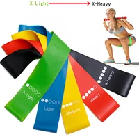5Pcs/Set Yoga Resistance Rubber Bands Bodybuilding Elastic Bands Pilates Exercise Workout Bands Expander Belt Fitness Equipment 1
