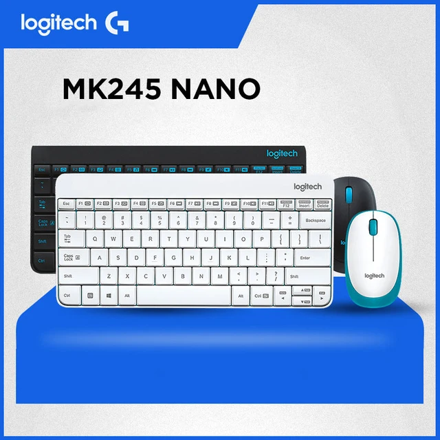 Logitech MK245 USB Nano Mini Wireless Gaming Keyboard Set 1000DPI