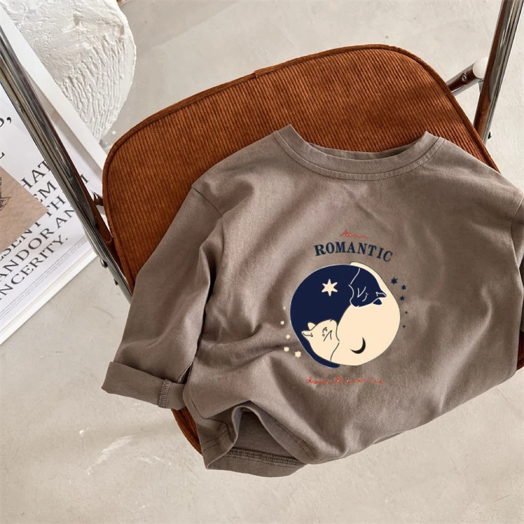 Kids Long Sleeve T-shirts for Spring and Autumn