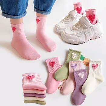 5 Pairs Soft Heart-Pattern Baby & Toddler Socks 1