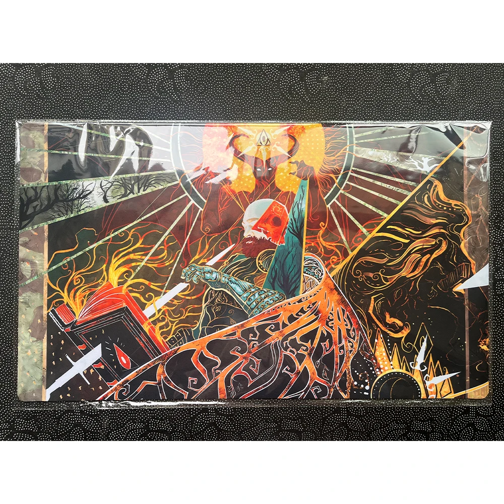 Magic Playmat Demoniic Tuber Mtg Trading Card Game Mat Compatibile Per Tcg Mtg Playmat Mousepad 23.6 X13.8 Pollici + Borsa Gratuita (W3)