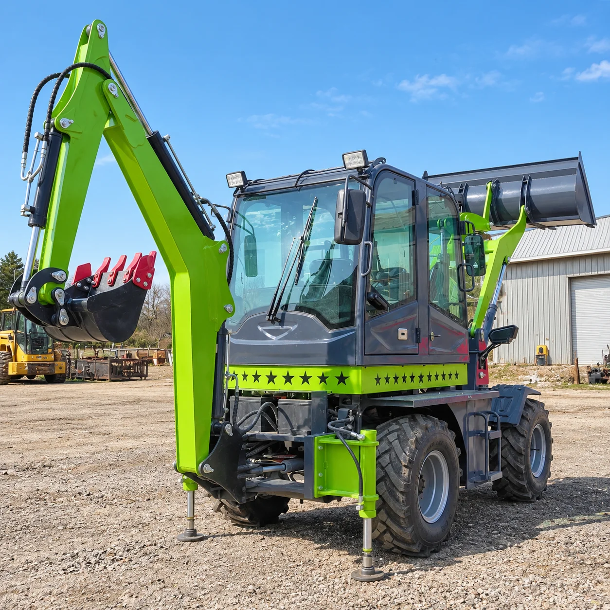 Baggerlader, hydraulischer Bagger, Dieselbagger, kundenspezifischer Kompaktbaggerlader, Baumaschine