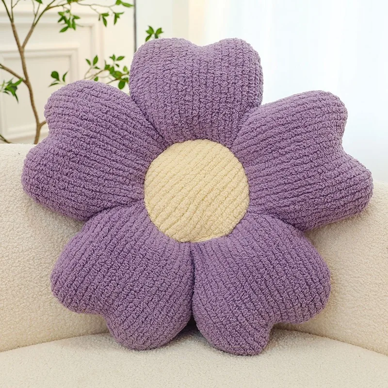 N84R-Flower Pillow, Flower Shaped Pillow, Flower Floor Pillow, Cute Flower Pillow, Aesthetic Pillow, Decorative Pillows 3