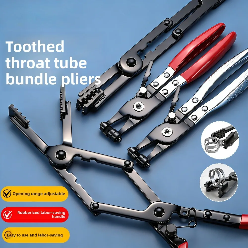 Wire Long Reach Hose Clamp Pliers Set Fuel Oil Water Hose Auto Tools Clamp Pliers Fuel Oil & Water Hoses