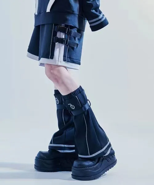 Japanese Style Mine Harajuku Sportswear Foot Sock Leg Warmer Female Loose Elastic Waist Sports Shorts