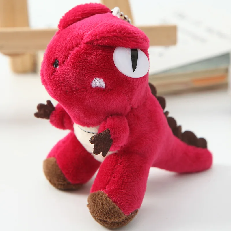 New Dinosaur Small Pendant Tyrannosaurus Rex Plush Toy Keychain Fun Dinosaur Plush Kids Toy Soft Animal Plush  Doll Gifts 3