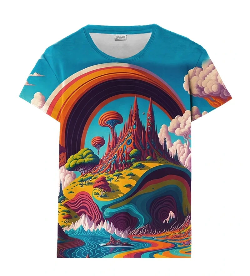 Camiseta graffiti con estampado 3d chroma para hombre y mujer_voghion.com