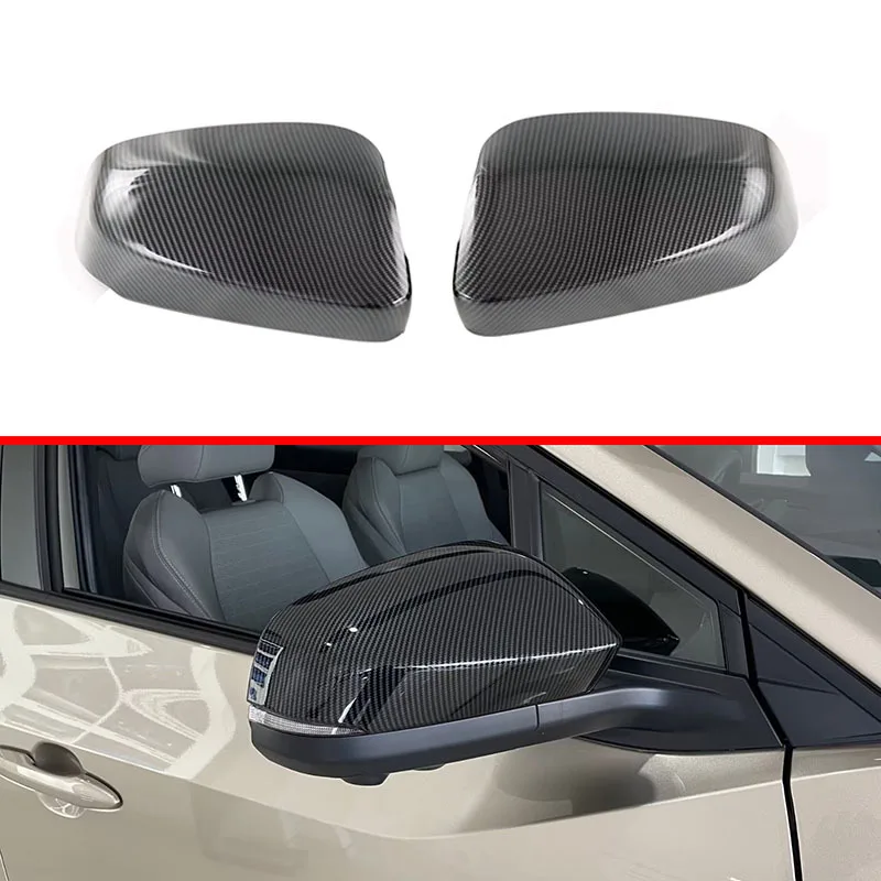 

For Toyota BZ4X 2022 ABS Carbon Fiber Rearview Mirror Reverse Mirror Cover Shell Modification