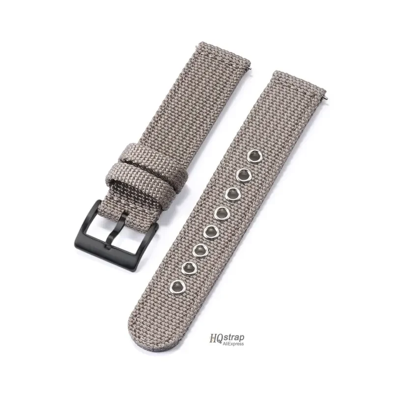 Colorful Nylon Watch Strap with Stainless Steel Buckle - Universal Quick Release Band