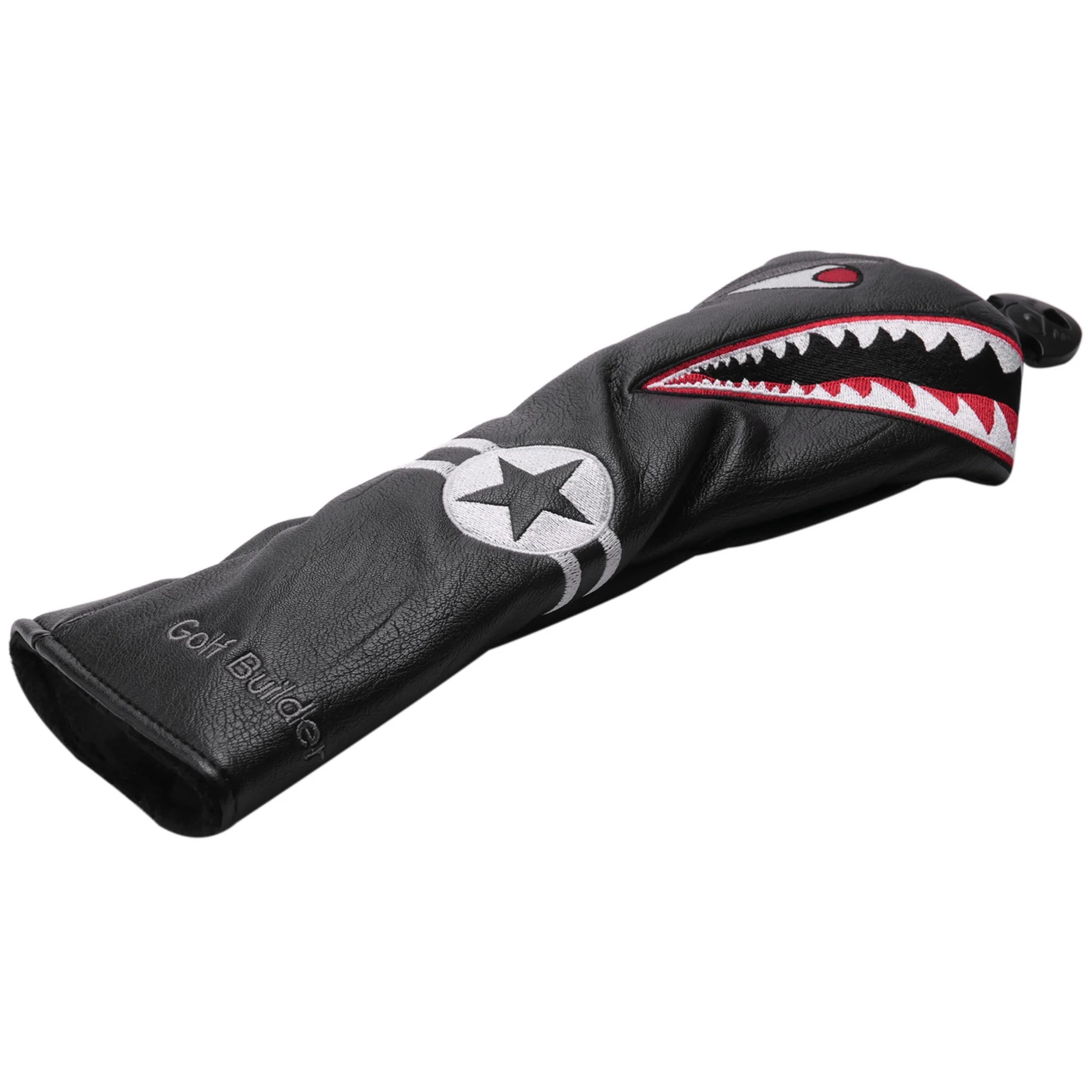 

Shark Golf Club Head Cover for Driver Fairway Wood Hybrid Mallet Blade Putter Leather Golf Clubs Headcovers Protector