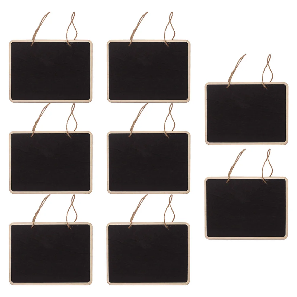 

4/8/12PCS Mini Chalkboards Hanging Blackboard Double Sided Chalkboard Wedding Party Table Number Place Tag Message Board