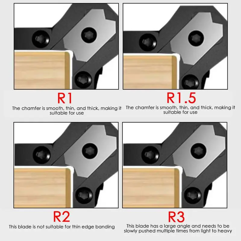 Veneer Edge Trimmer Hand Plane Edge Banding Cutter Manual Chamfer Planer Ergonomic Burr Scraper Woodworking Tools For PVC ABS 4