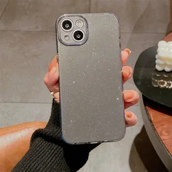 Radiant Neon Glitter Shockproof Soft Silicone Case - Bling Fluorescent Color Protection for 7Plus-8Plus (Dark Gray)