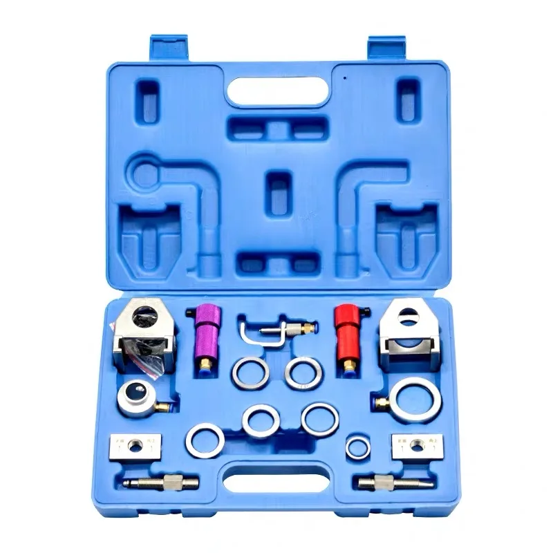 For Bosch Denso Cummins Diesel Common Rail Injector Fixture Oil Return Clamp Tool Sets
