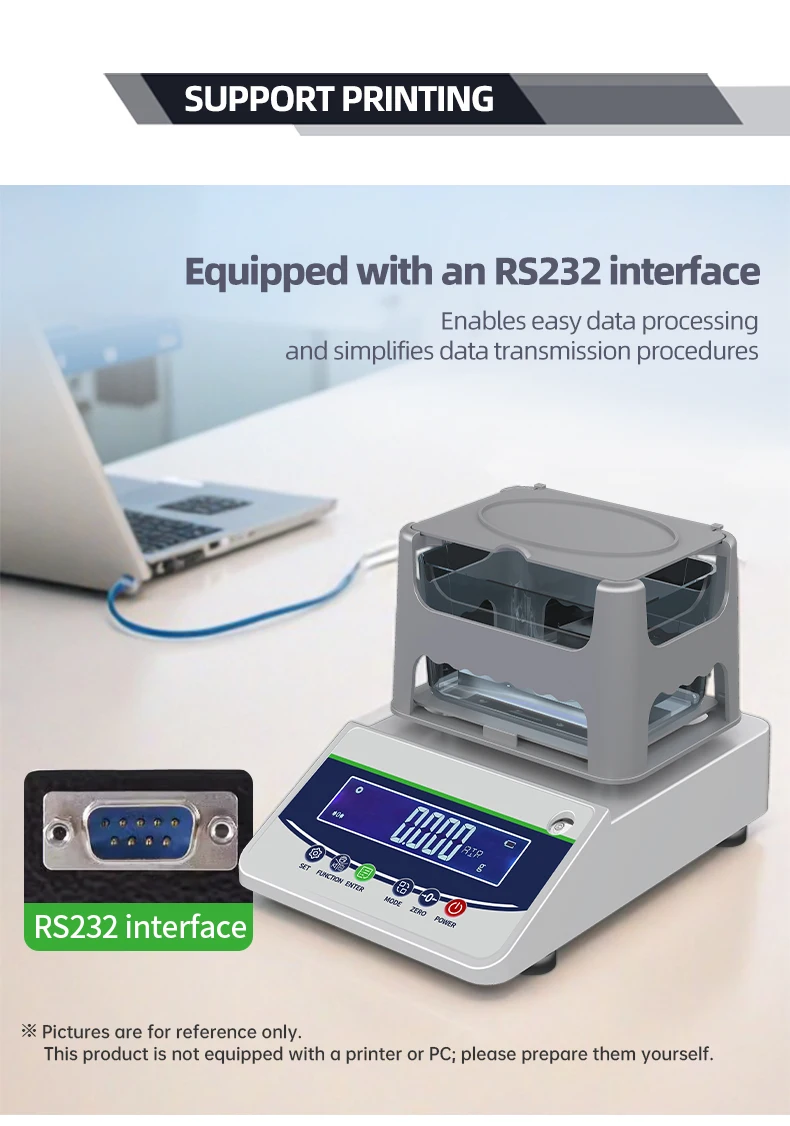 Digital Plastic Densimeter Analytical Balance Solid Liquid Densimeter Gold Preci