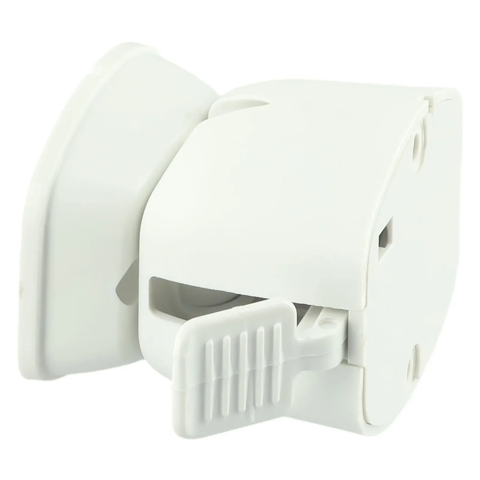 

White 1Set Door Catch Trailer Yacht Enthusiasts Caravan Compartment Clip Luggage Door Lock Plastic Security Door