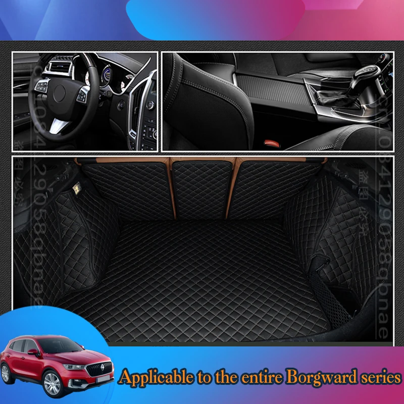 

WZBWZX Custom Style Leather Full Coverage Car Trunk Mat For Borgward All Model BX7 TS BXi7 BX6 Auto Accessories Interior Details