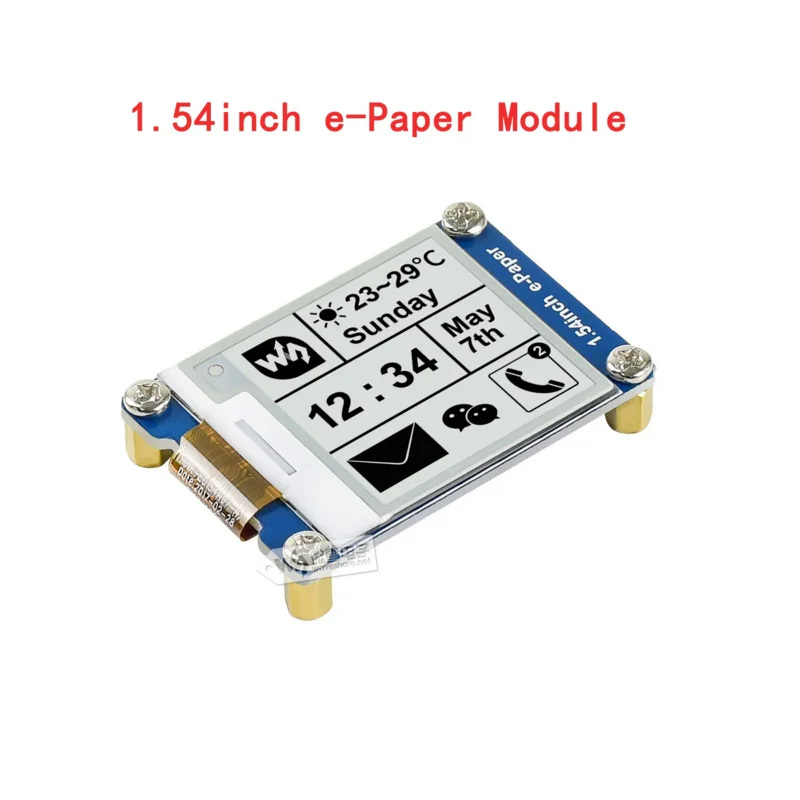 

1.54inch SPI E-ink EPaper E Paper Display Screen Module Kit for Arduino RPI Raspberry Pi Zero 2 W WH 2W 3B Plus 3 Model B 4 4B 5