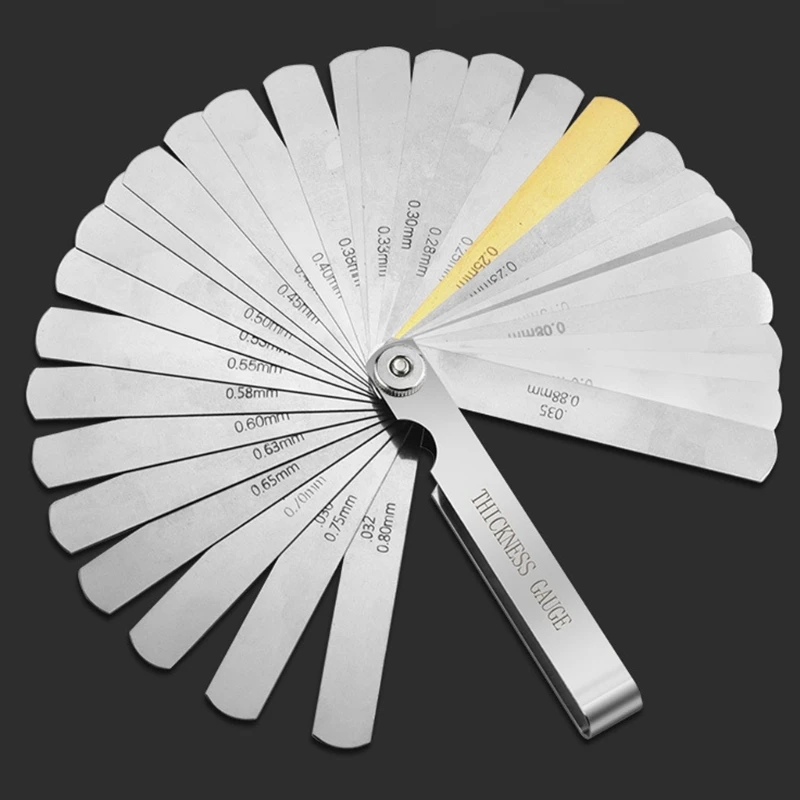 Stainless Steel Feeler Gauges Double Marked for Accurate Measurements Various Measuring Needs Engineering Vehicle Repair