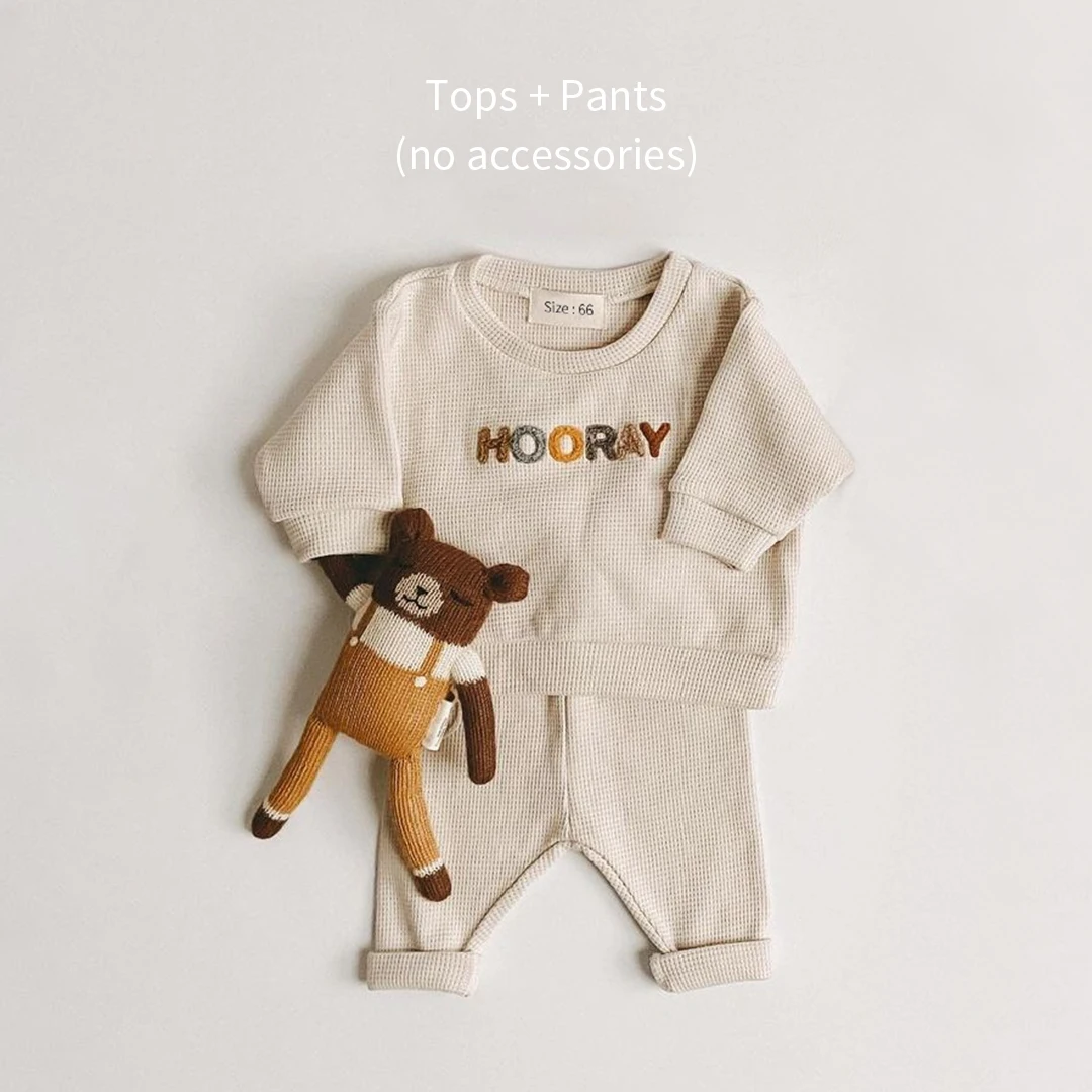 Spring Autumn Baby Boy Girls Clothes Cotton Girl Clothing Sets Long-Sleeved Sweatshirts+Pants Infant Clothes 2pcs Suit Outfits baby clothing set line Baby Clothing Set