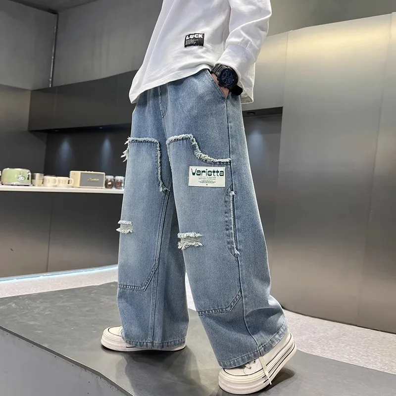 Boys With Pocket Jeans Spring Summer 2025 New Child