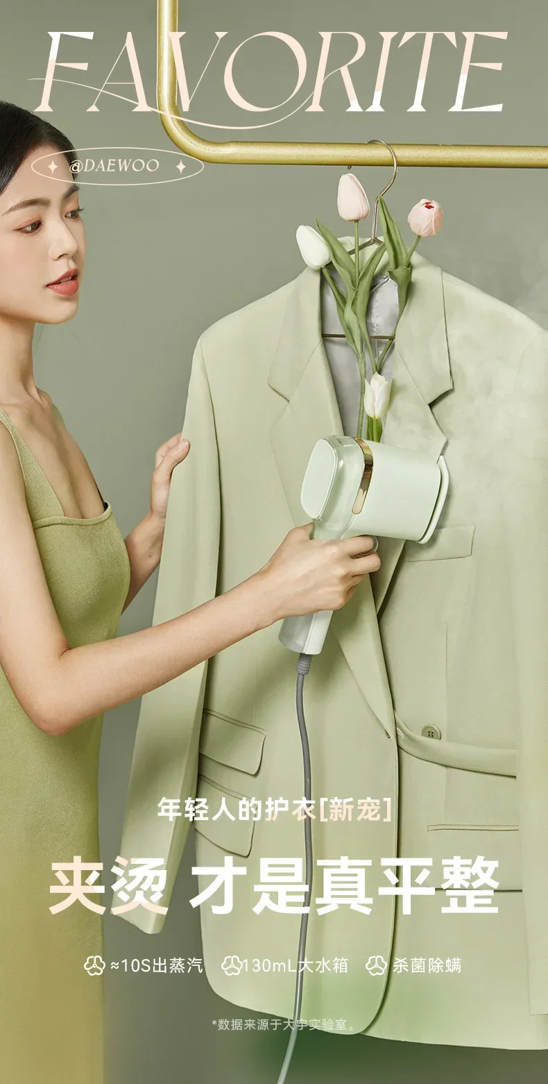 220V Portable Handheld Garment Steamer Electric Iron for Clothes with Big Steam Household Ironing Machine 6