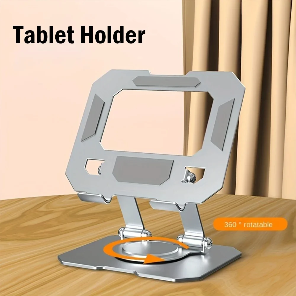 Tablet Stand 360&deg; Rotatable Adjustable Foldable Desktop Compatible For 4
