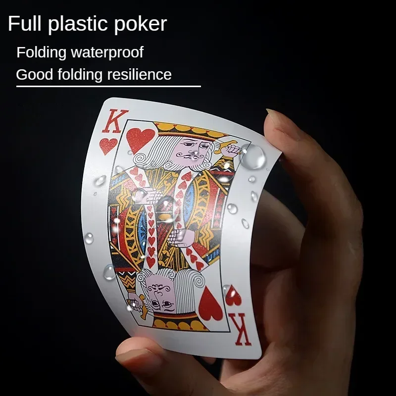 Playing Cards Waterproof PVC Polka Dot Playing Cards Washable Adult Christmas Gift Parties Bars Family Gatherings