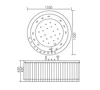 Luxury Outdoor Spa Whirlpool Massage Jets  Round Hot Tub, New Technology Portable White Spa outdoor bathtub wood 6