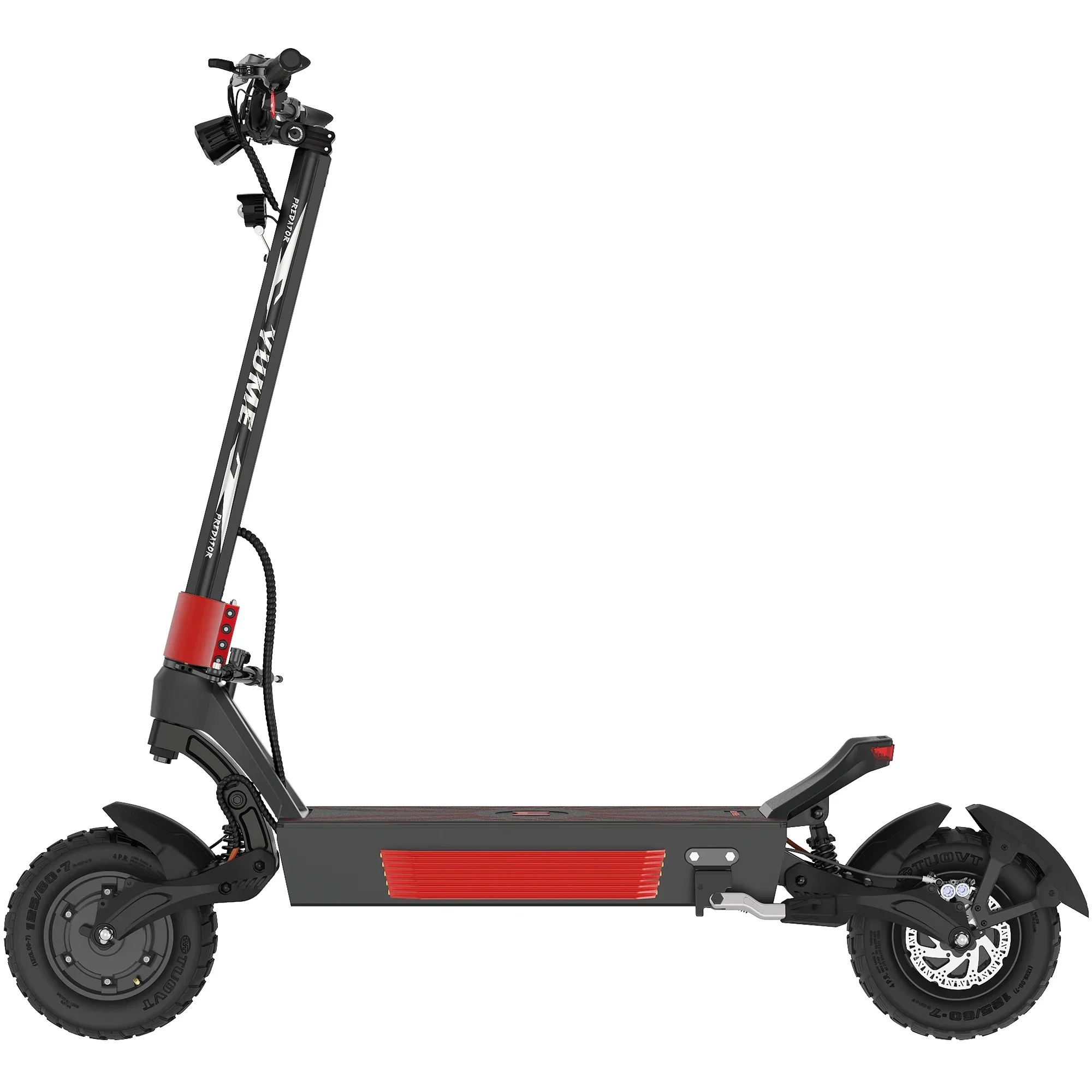 YUME PREDATOR 8000W-72V-50AH Dual Motor Electric Scooter Maximum Speed 110KM/H Maximum Range 180KM Thumb Throttle 13 Inch Tyre