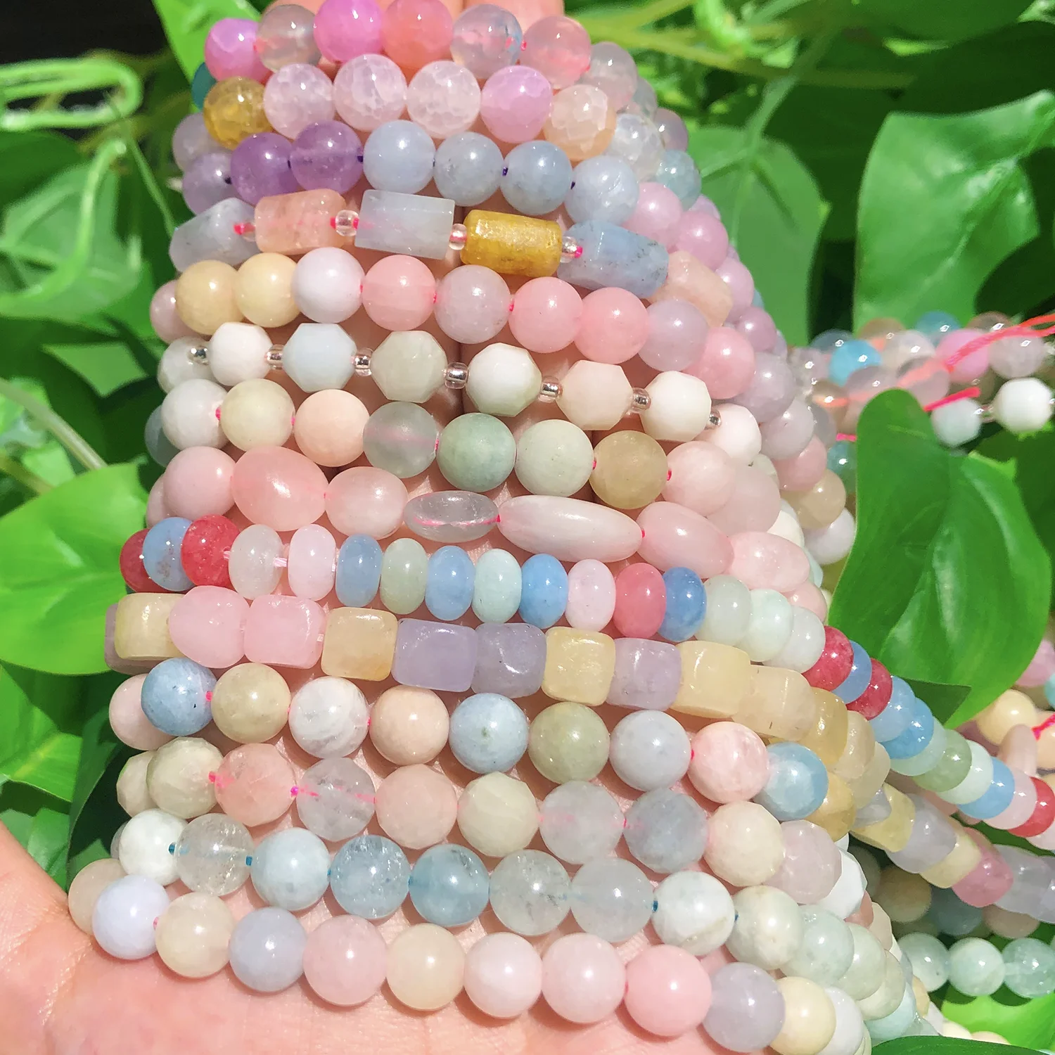 Candy Necklace Beads, Pastel Candy Beads for Jewelry Making, Rondelle Beads  for Bracelet, Necklace