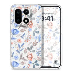 Orchid Leaves Transparent Soft TPU Phone Case - OnePlus 10 Pro 5G (Transparent)