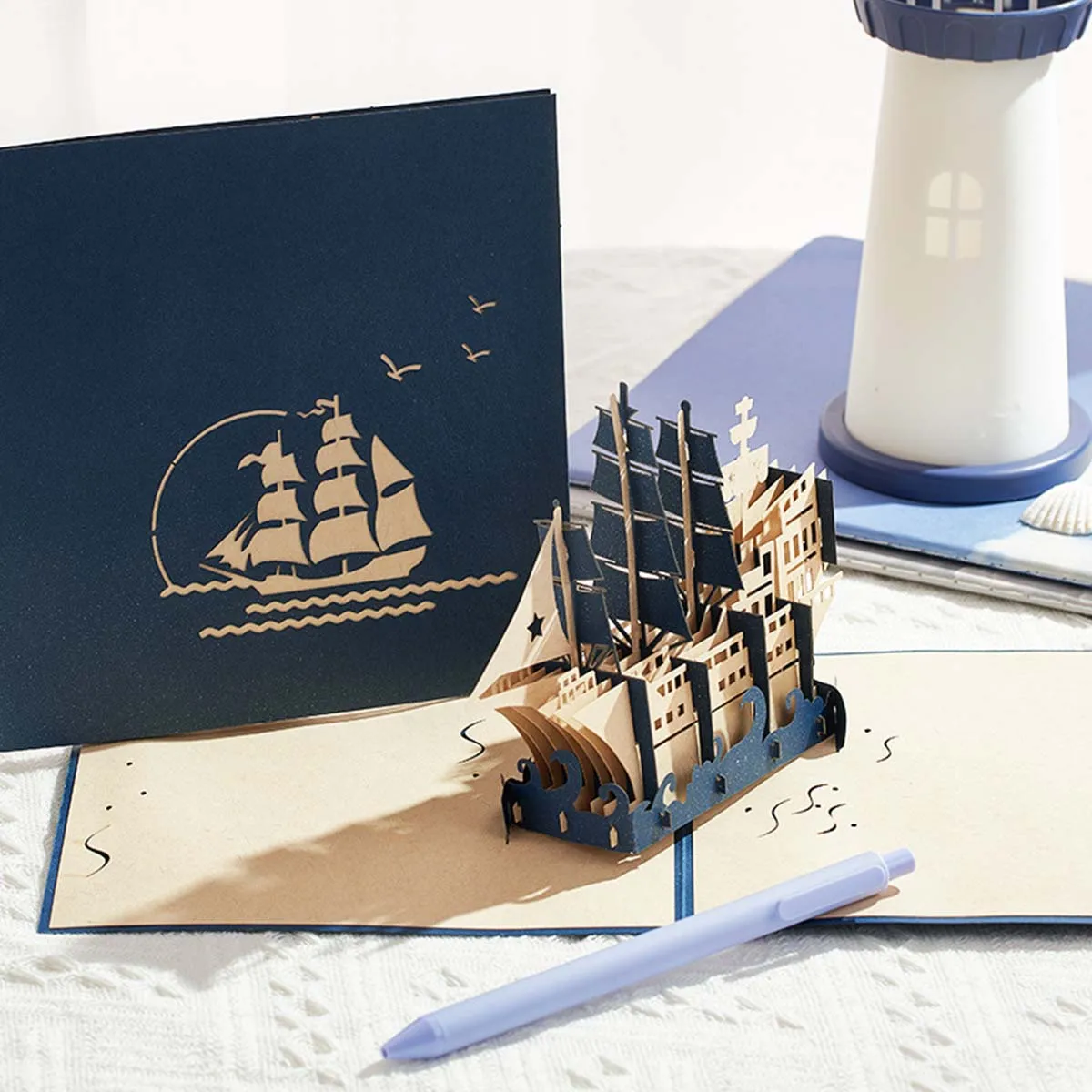 1pc Tanabata Greeting Card Three-dimensional Gift to Boyfriend and Girlfriend