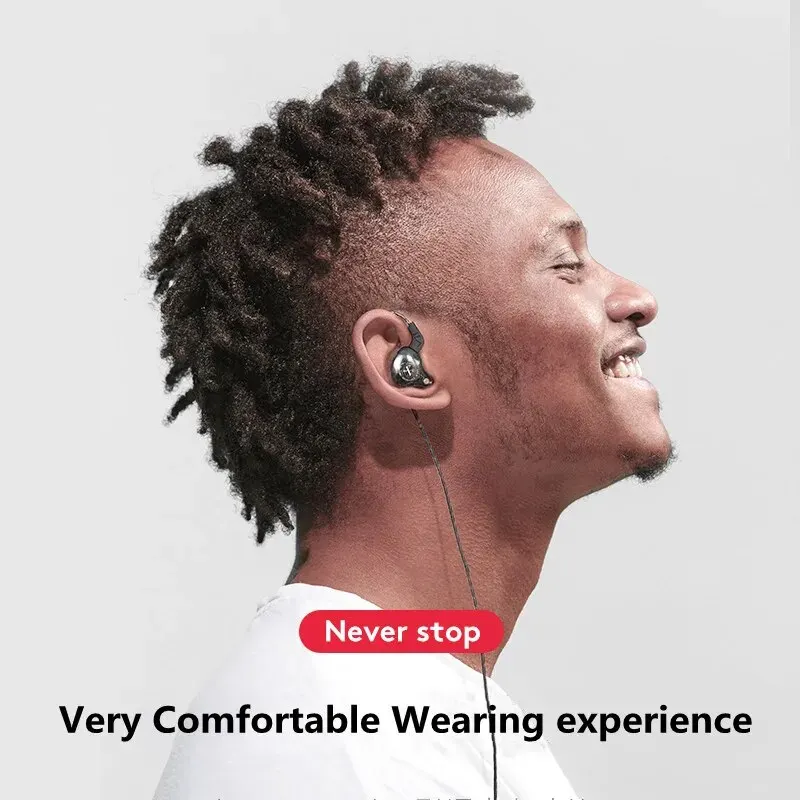 Original X2 Dynamic Wired Earphones HIFI Heavy Bass Earbuds In Ear Gaming Headphones Monitor Sport Noise Cancelling Headset Mic 5