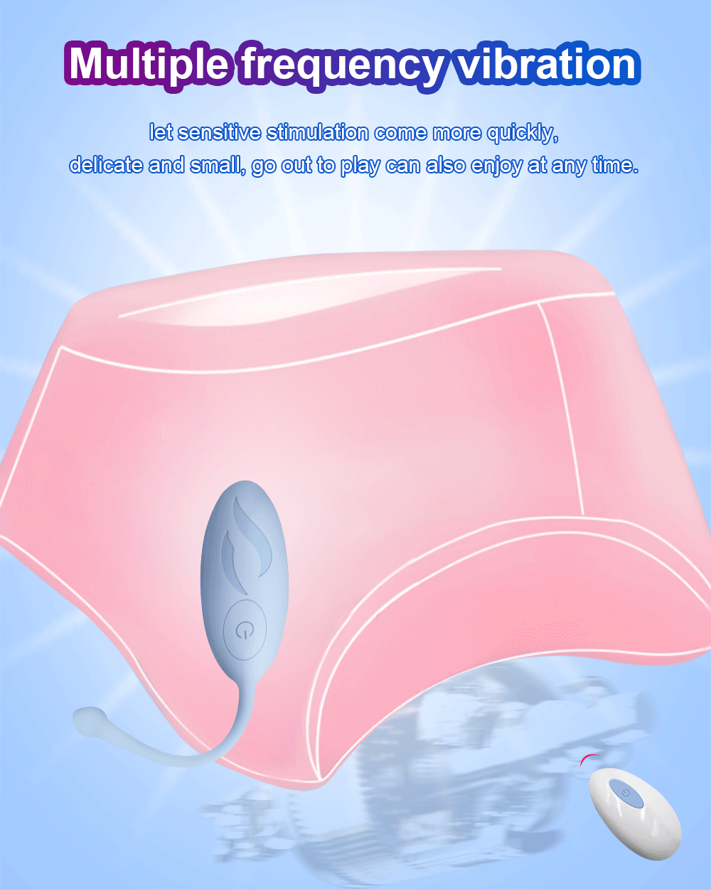 Xbonp Wireless Vibrator Vibrating Egg G-Spot Stimulator Vagina Ball Clitoral Stimulator Masturbator Adult Couple Female Sex Toy