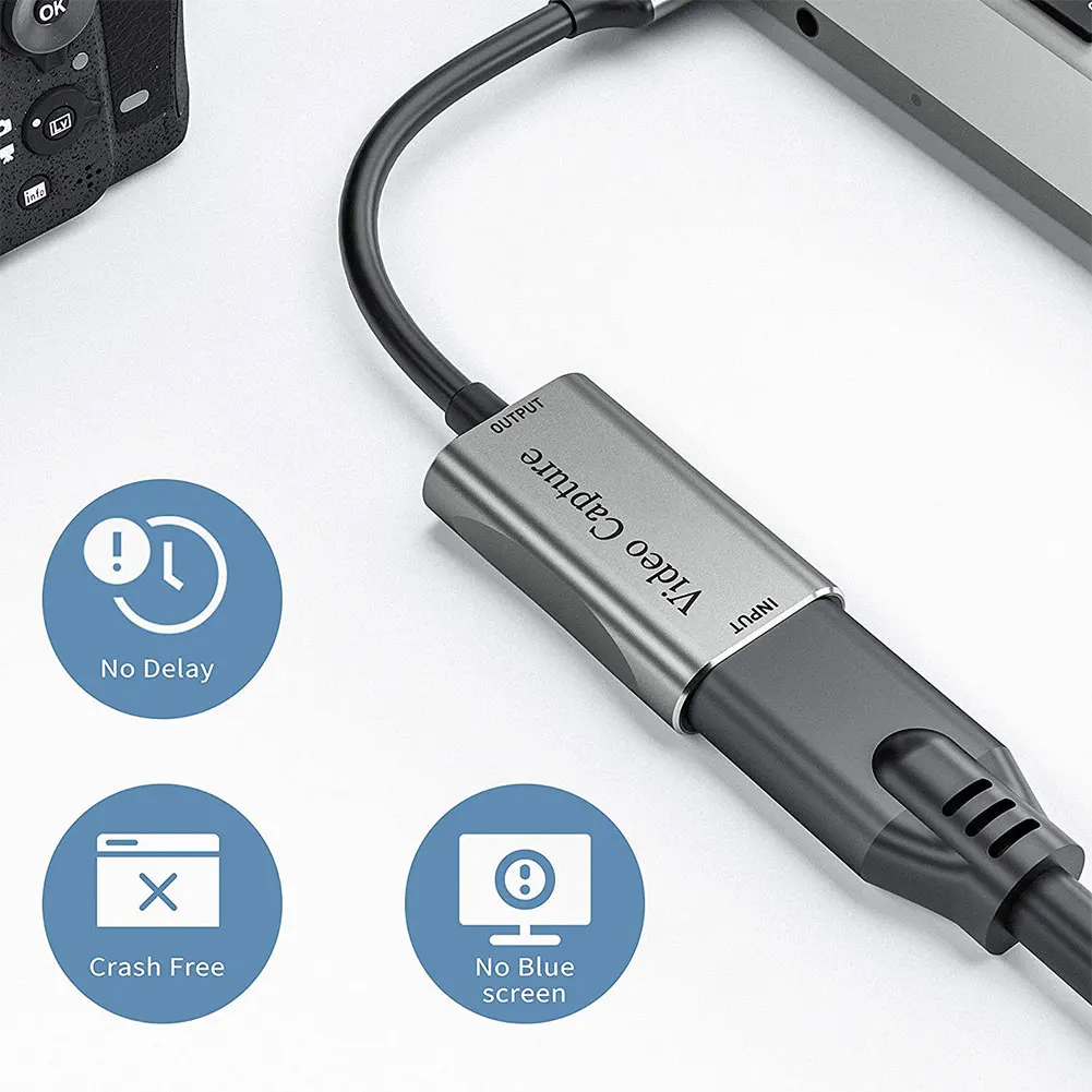 KingMa – carte d'acquisition vidéo Portable USB-C 3.0, enregistrement en  1080p60 ou 4K avec une latence ultra-faible sur le commutateur PS5 PS4