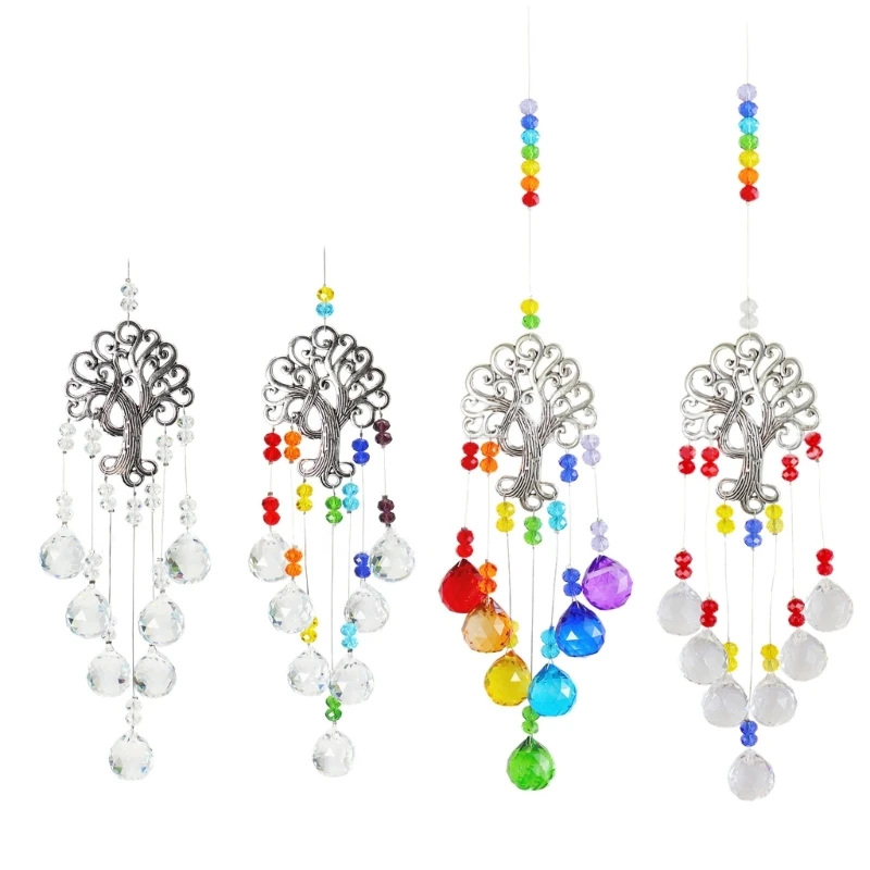

Sparkling Rainbow Sun Catcher Crystal Hanging Ornament Delightful Decor Pendant Fit for Car Window House Christmas Party new