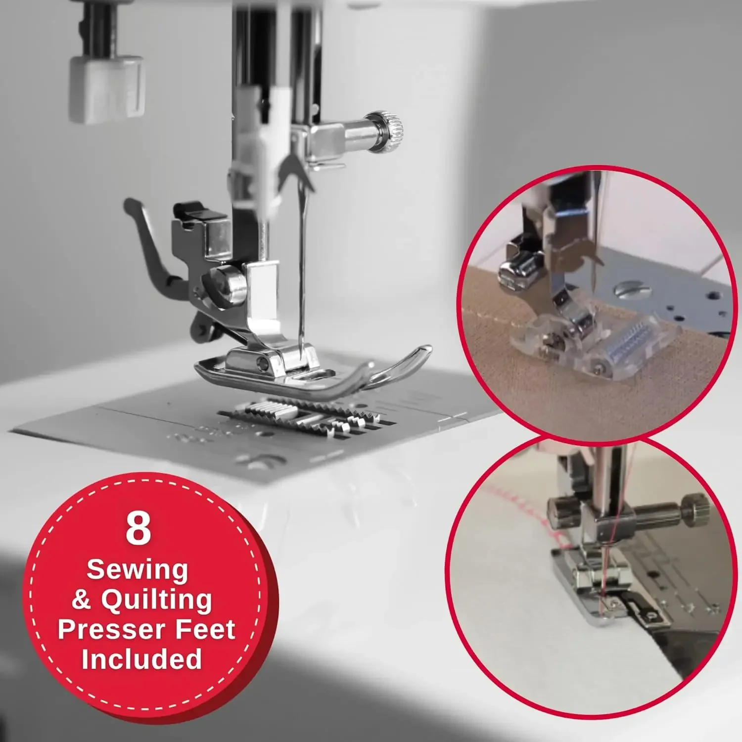 Computerized Sewing & Quilting Machine with Extension Table & Accessory Kit 180 Stitch Applications LCD Screen 5