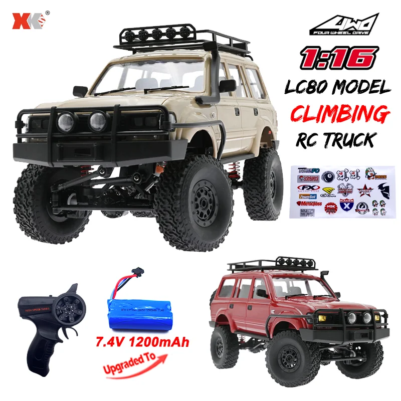 WPL ラジコン　C54-1 レッド WPL C54 C54-1 1/16 RC Car 2.4G Remote Control 4X4 Off Road